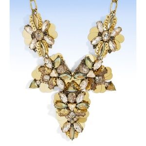 BAUBLEBAR Gold-Tone DUCHESS Multi Crystal Statement Necklace